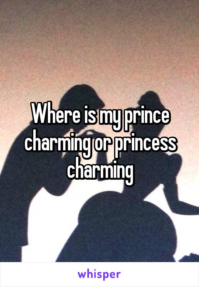 Where is my prince charming or princess charming