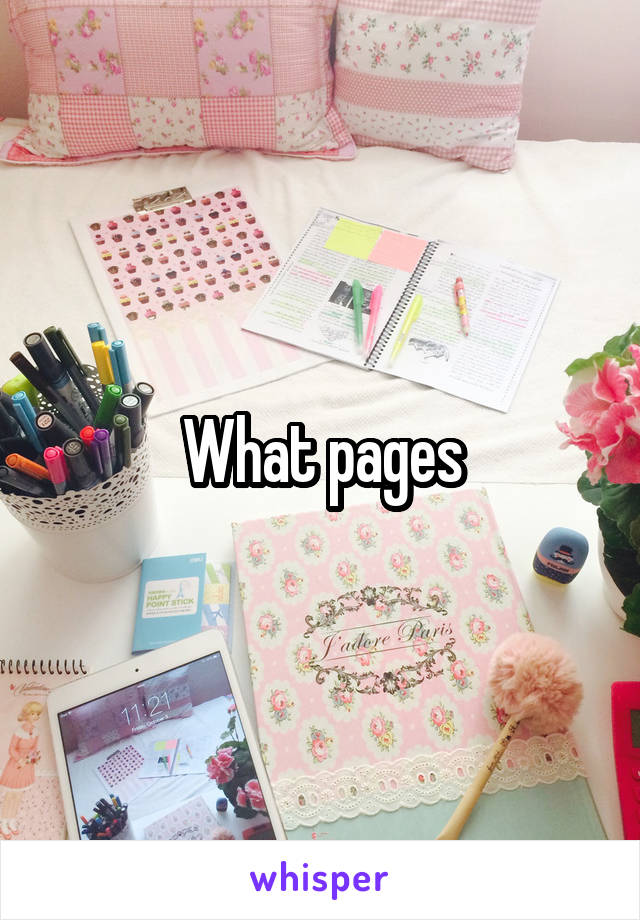 What pages