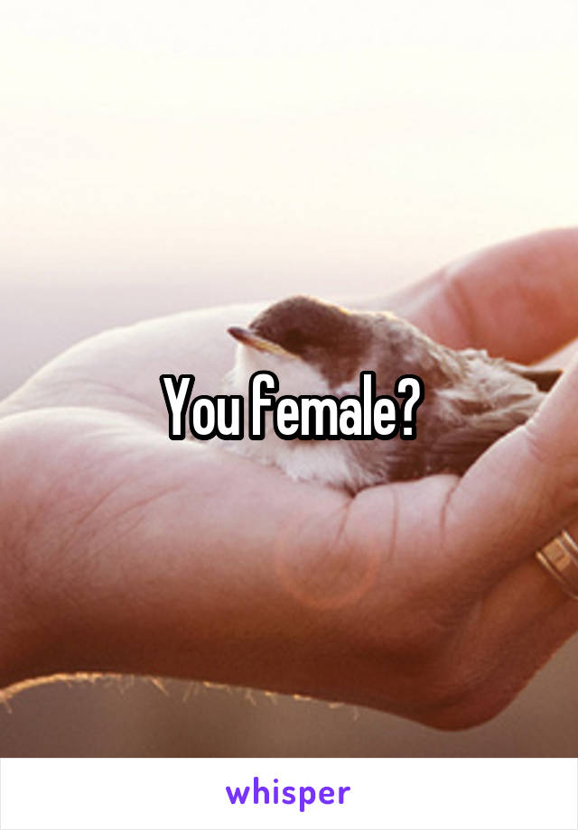 You female?