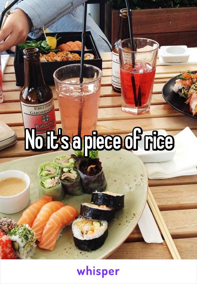 No it's a piece of rice