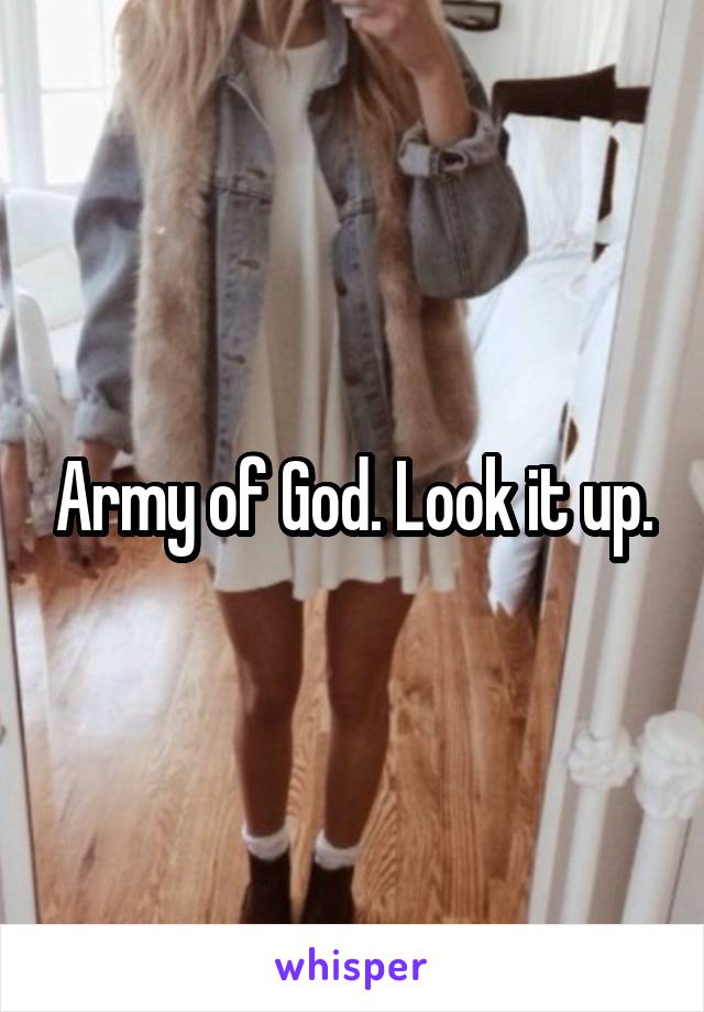 Army of God. Look it up.