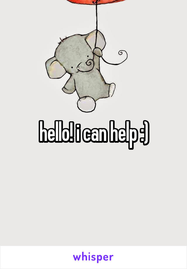 hello! i can help :)