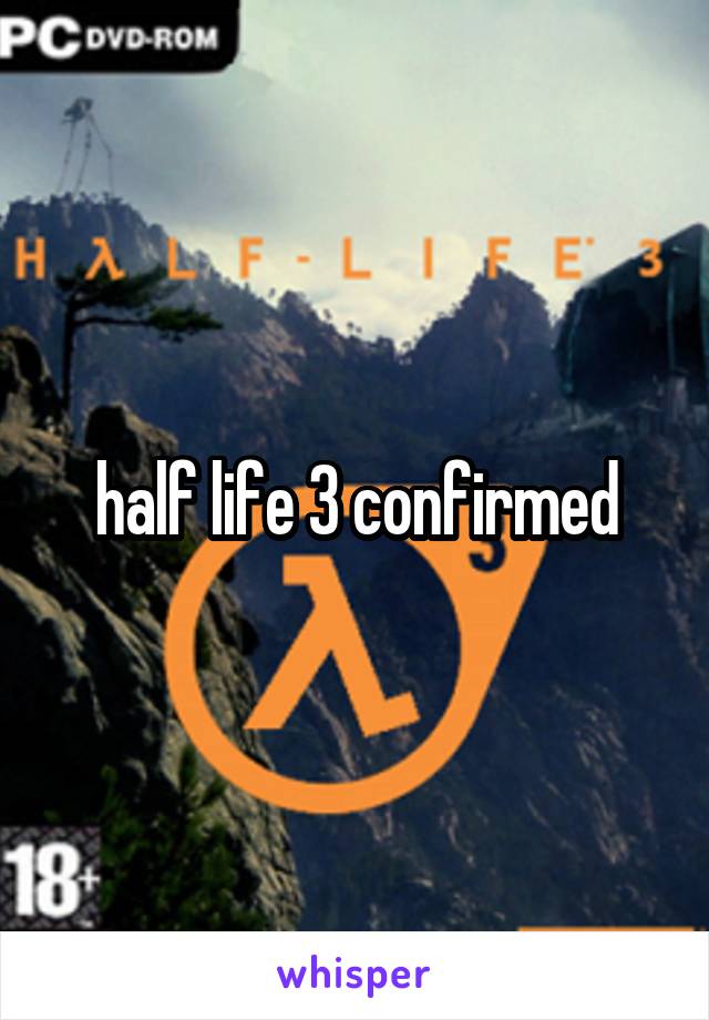 half life 3 confirmed