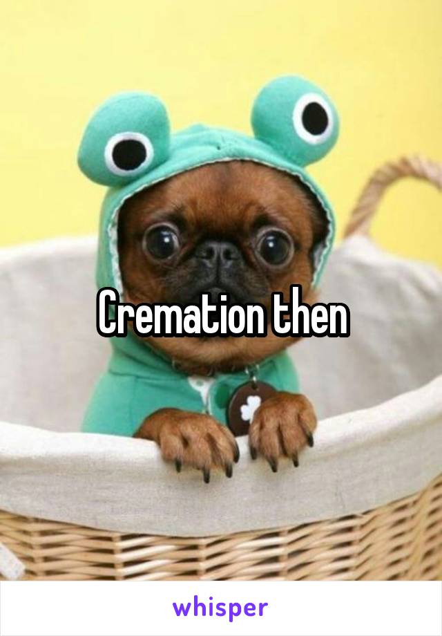 Cremation then