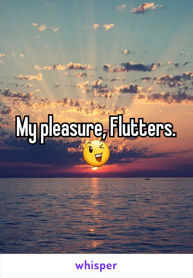 My pleasure, Flutters. 😉