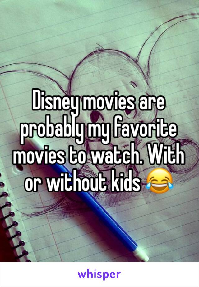 Disney movies are probably my favorite movies to watch. With or without kids 😂