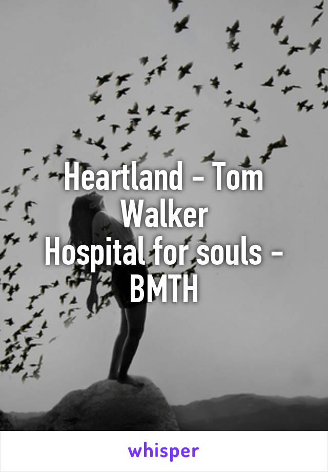 Heartland - Tom Walker
Hospital for souls - BMTH