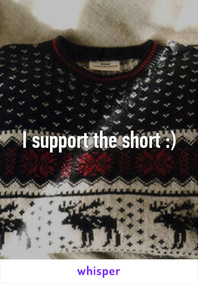 I support the short :)