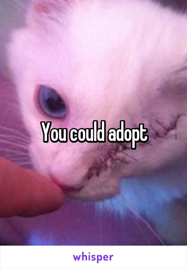 You could adopt