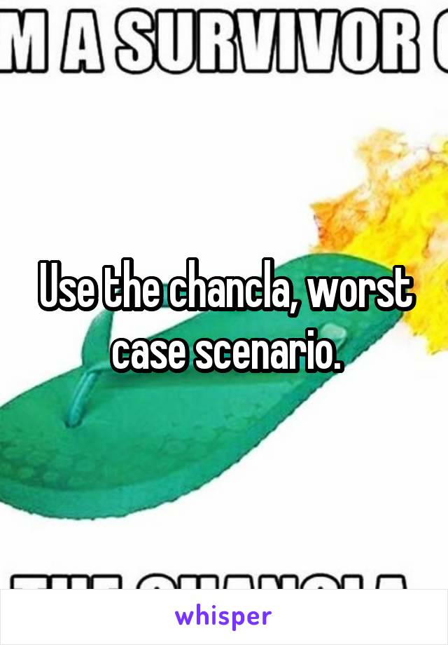 Use the chancla, worst case scenario.