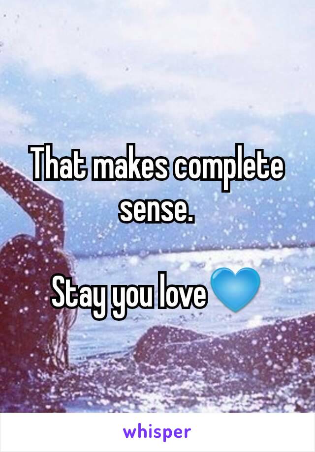 That makes complete sense.

Stay you love💙