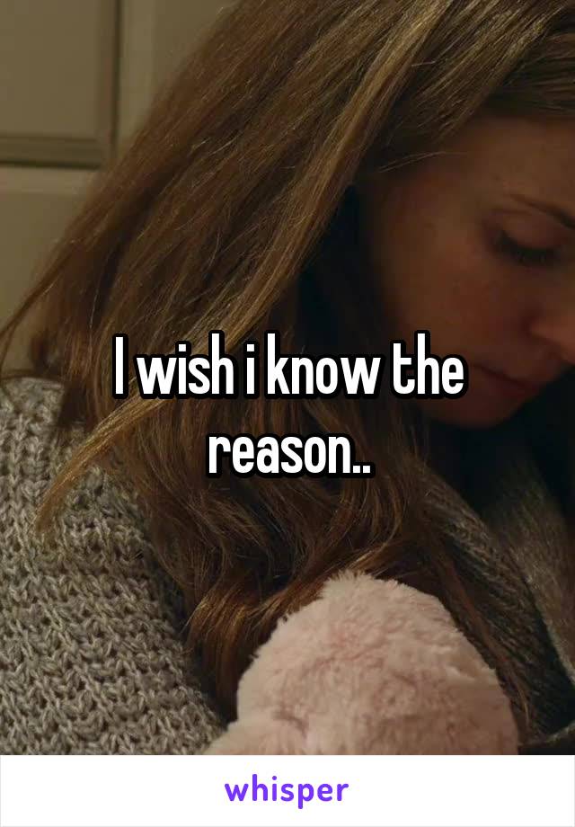 I wish i know the reason..