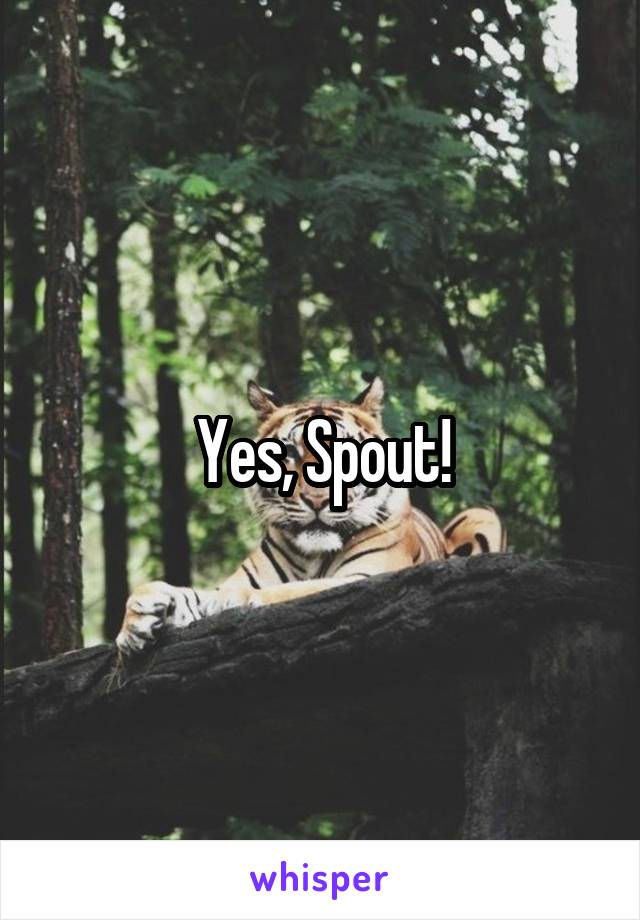 Yes, Spout!