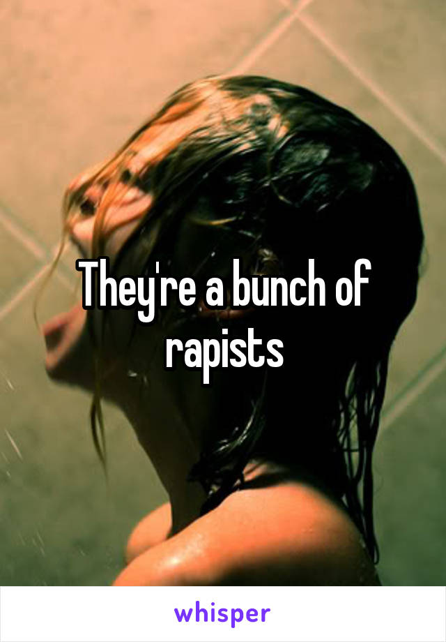 They're a bunch of rapists