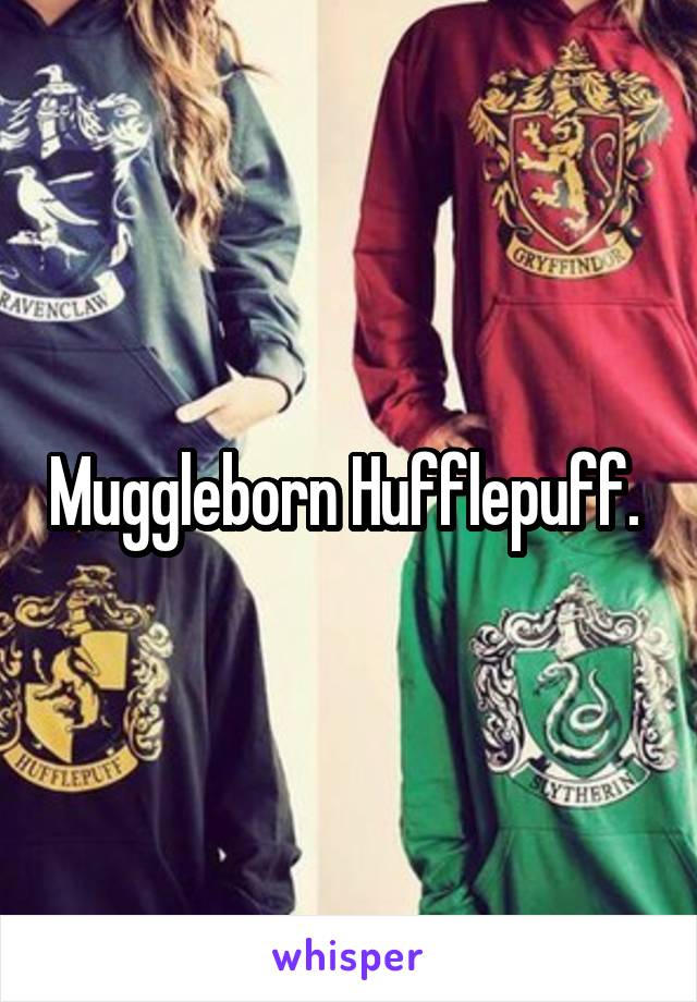 Muggleborn Hufflepuff. 