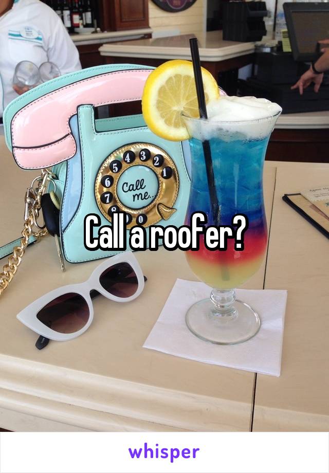 Call a roofer?