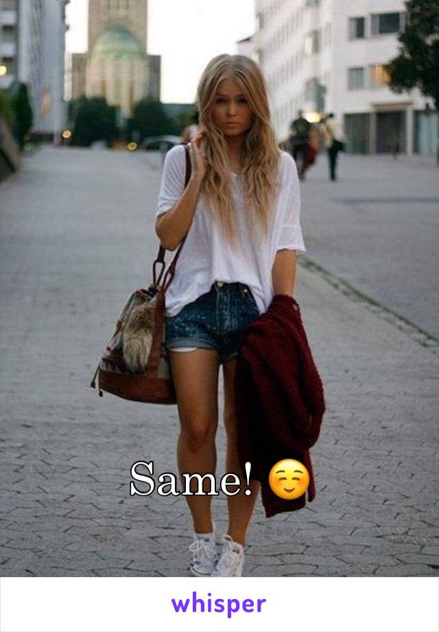 Same! ☺️