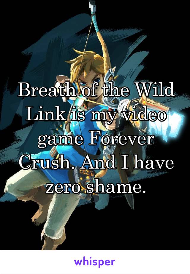Breath of the Wild Link is my video game Forever Crush. And I have zero shame.