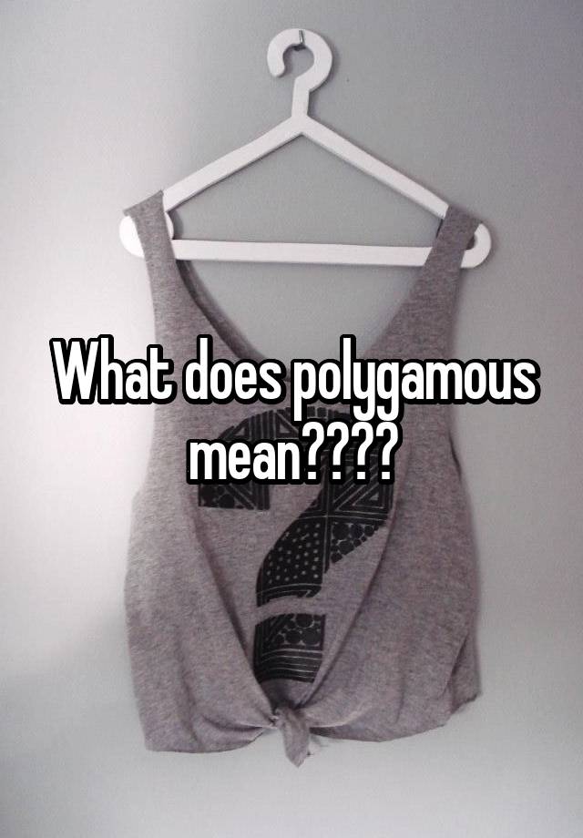 what-does-polygamous-mean