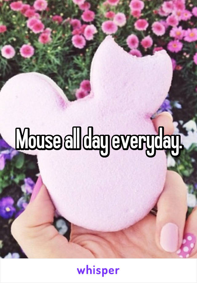 Mouse all day everyday.