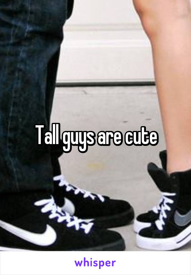 Tall guys are cute