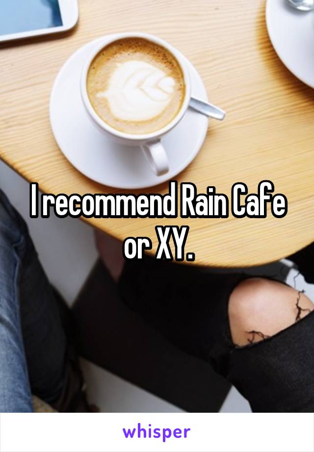 I recommend Rain Cafe or XY.