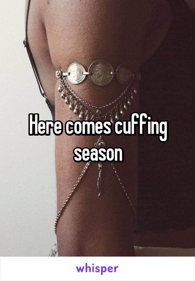 Here comes cuffing season