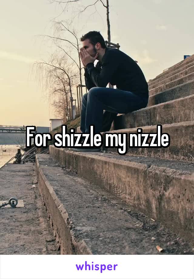 For shizzle my nizzle