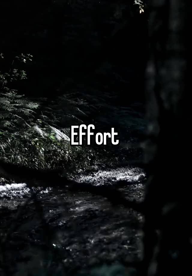 Effort