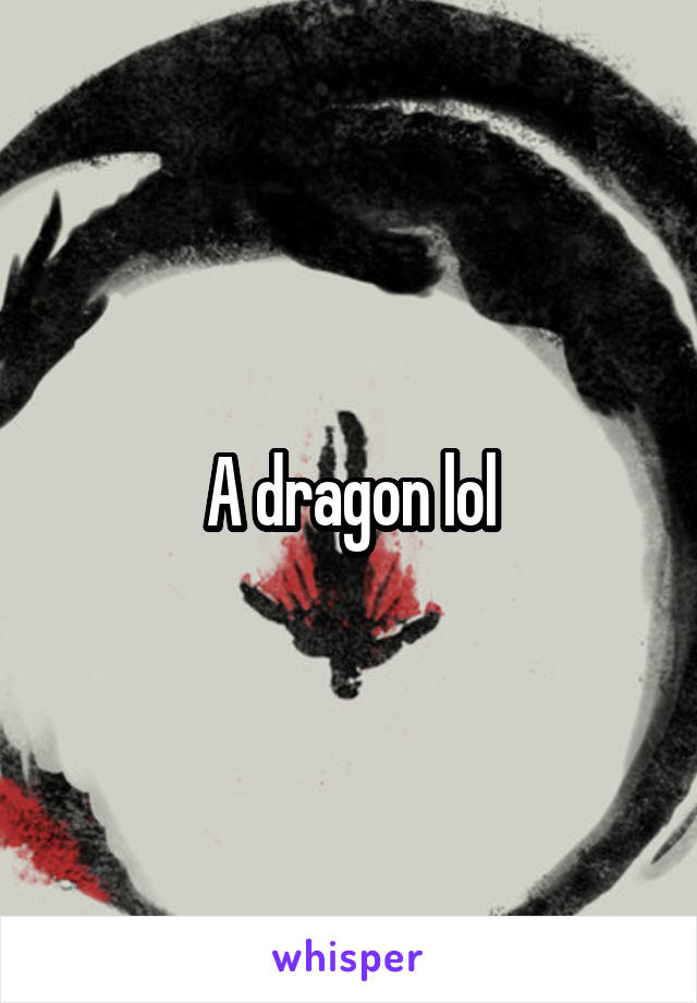 A dragon lol