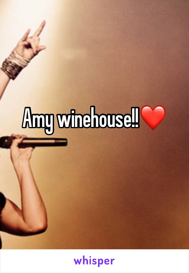 Amy winehouse!!❤️