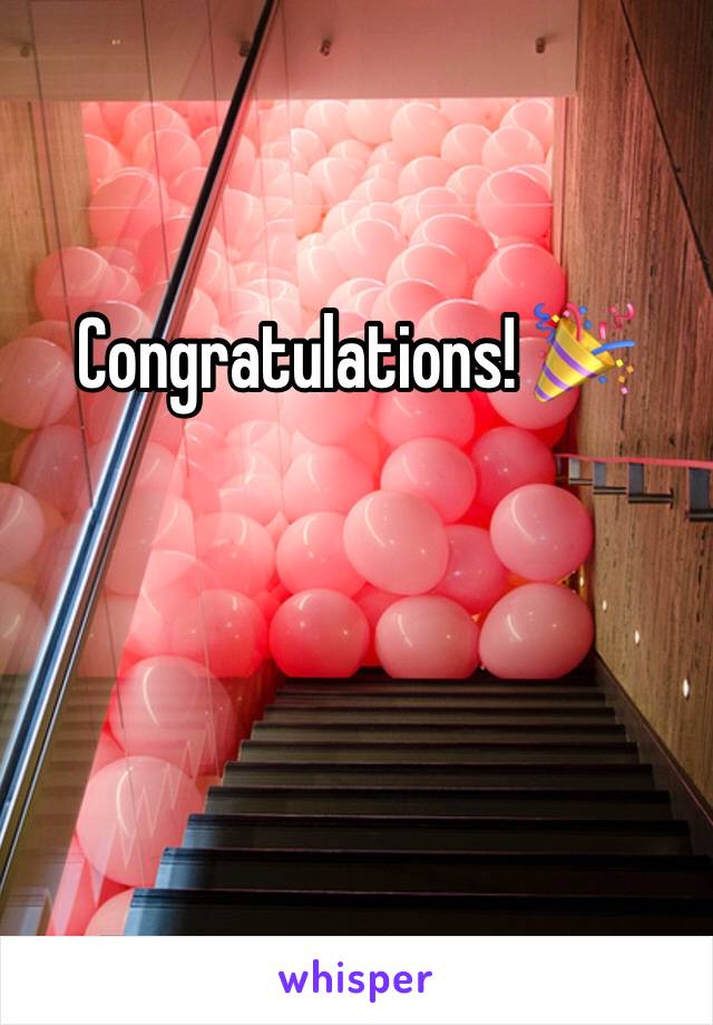 Congratulations! 🎉 