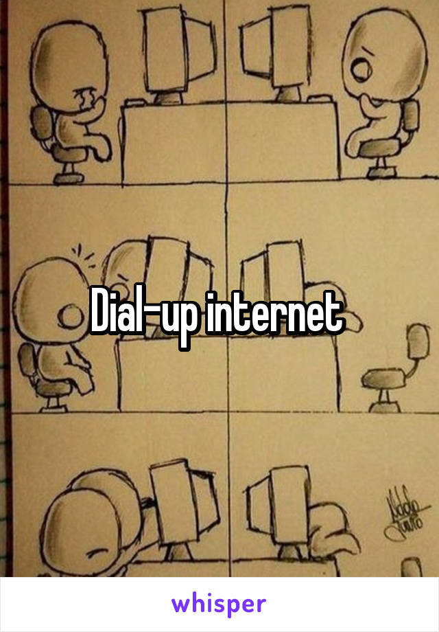 Dial-up internet 