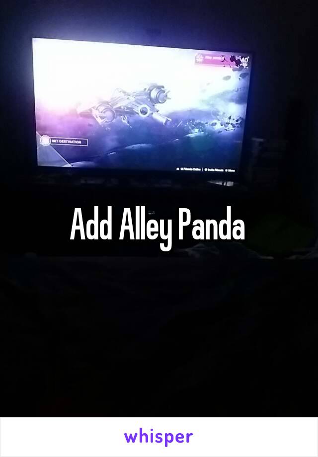 Add Alley Panda 