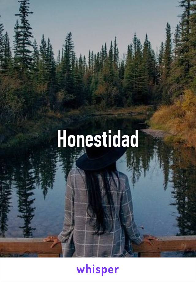 Honestidad