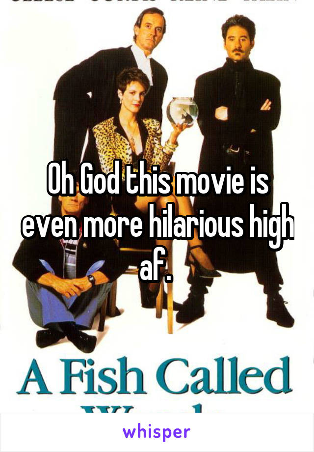 Oh God this movie is even more hilarious high af. 