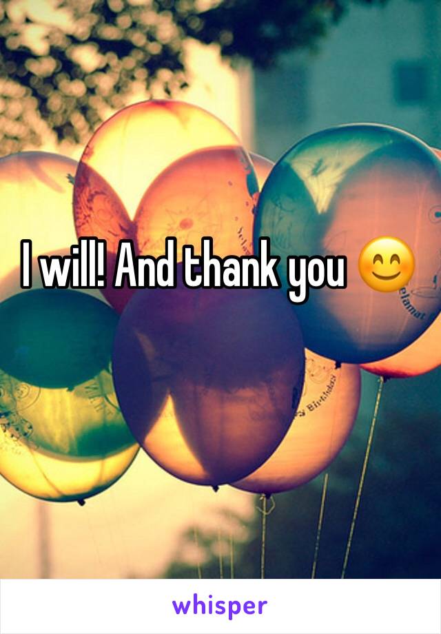 I will! And thank you 😊 