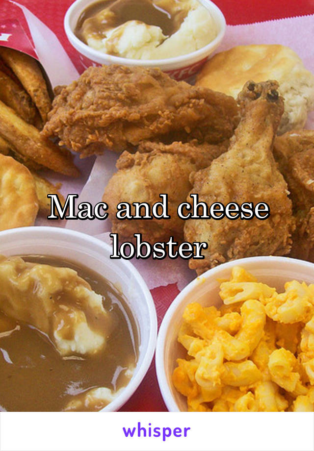 Mac and cheese lobster