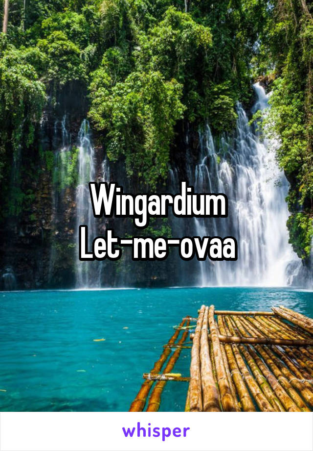 Wingardium Let-me-ovaa