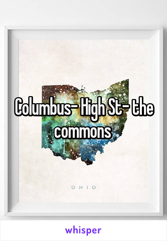 Columbus- High St- the commons 