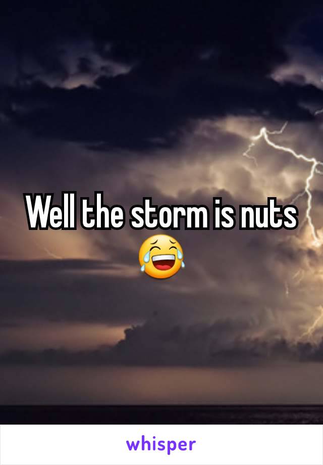 Well the storm is nuts 😂