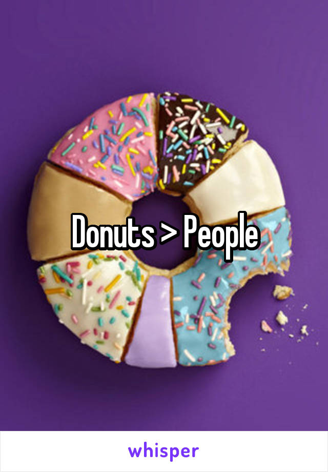 Donuts > People