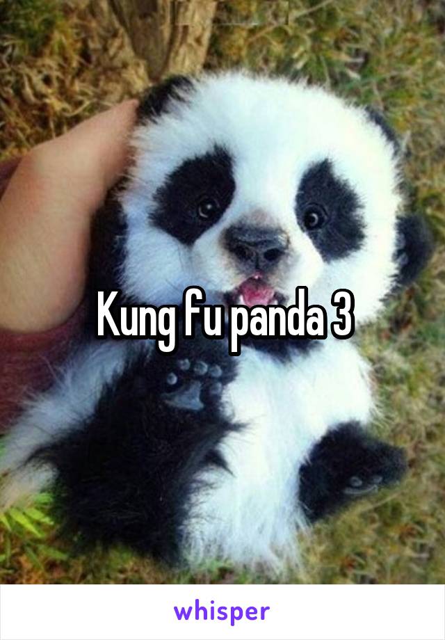 Kung fu panda 3