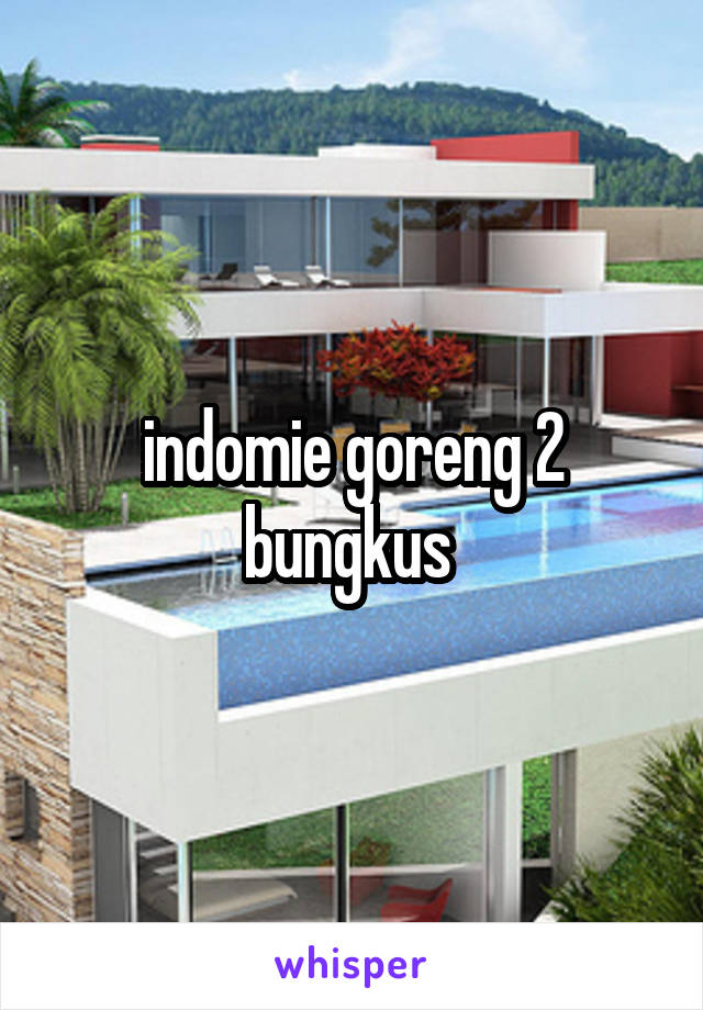 indomie goreng 2 bungkus 