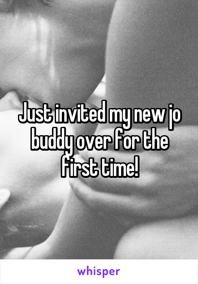 Just invited my new jo buddy over for the first time!