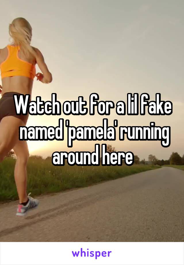 Watch out for a lil fake  named 'pamela' running around here