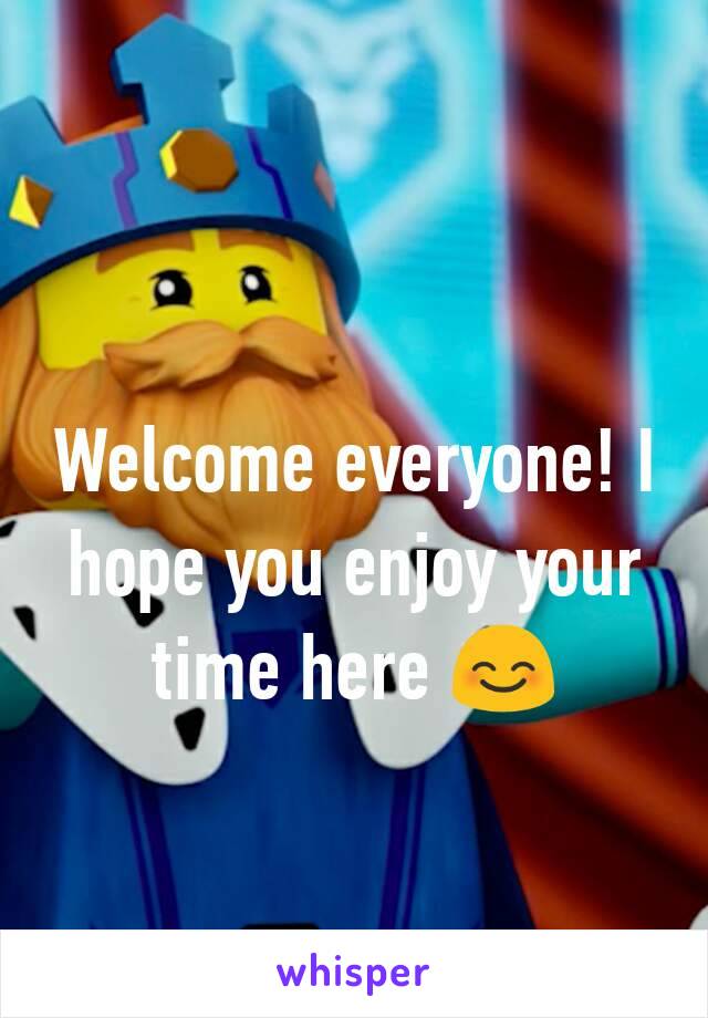 Welcome everyone! I hope you enjoy your time here 😊