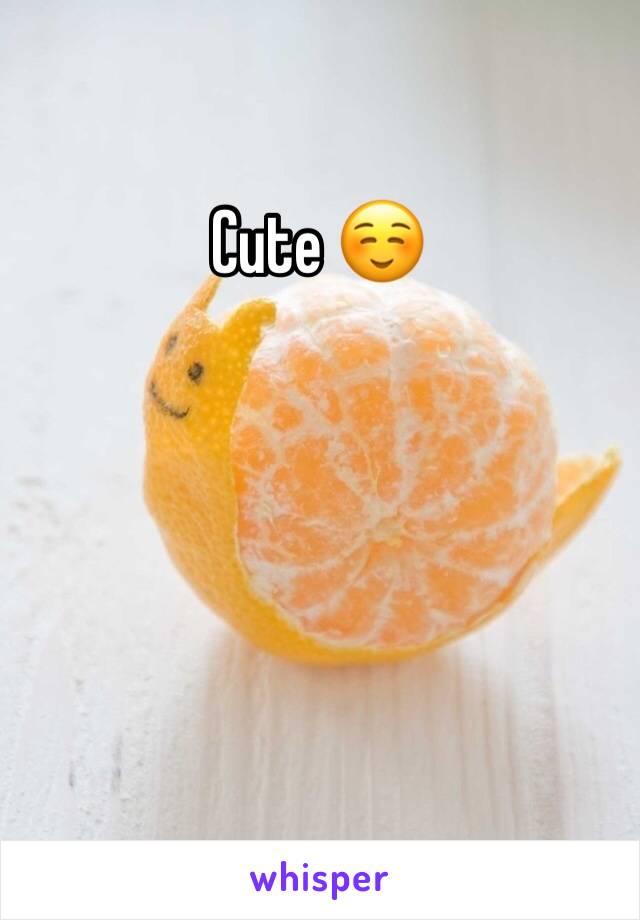 Cute ☺️