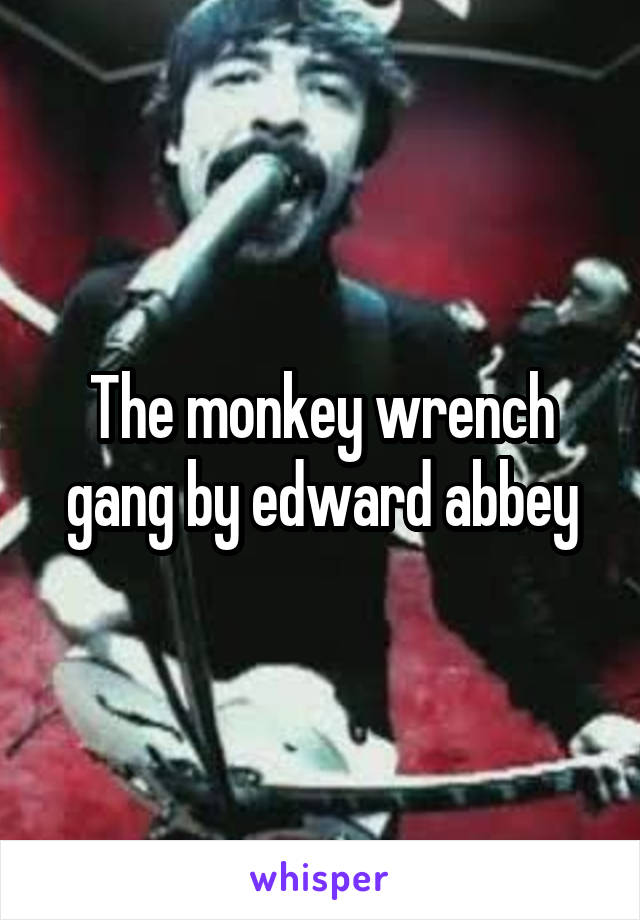 The monkey wrench gang by edward abbey