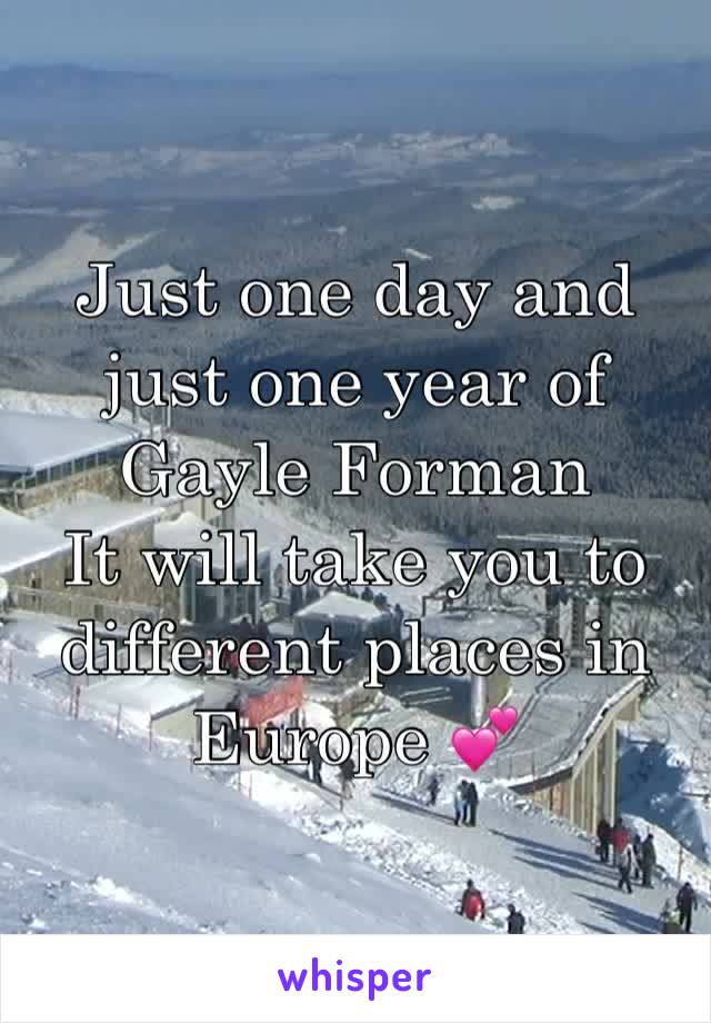 Just one day and just one year of Gayle Forman
It will take you to different places in Europe 💕